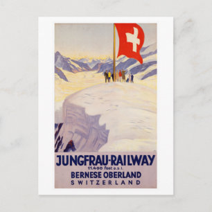 Cartão Postal Vintage Bernese Oberland Suiça