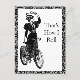 Cartão Postal Vintage Biciclist