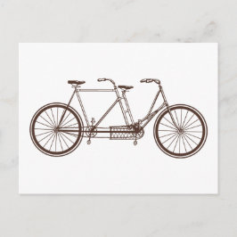 Cartão Postal Vintage Bike para Dois