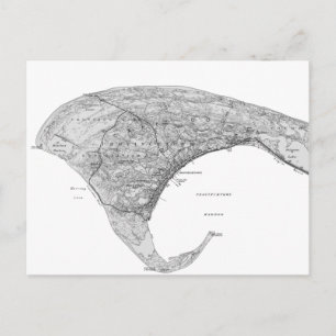 Cartão Postal Vintage Black & White Provincetown