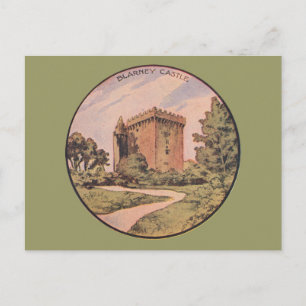 Cartão Postal Vintage Blarney Castle