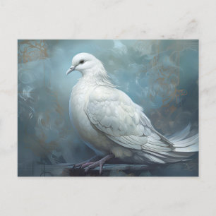 Cartão Postal Vintage Blue Wedndove
