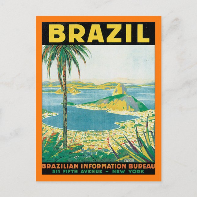 Cartão Postal Vintage Brasil (Frente)
