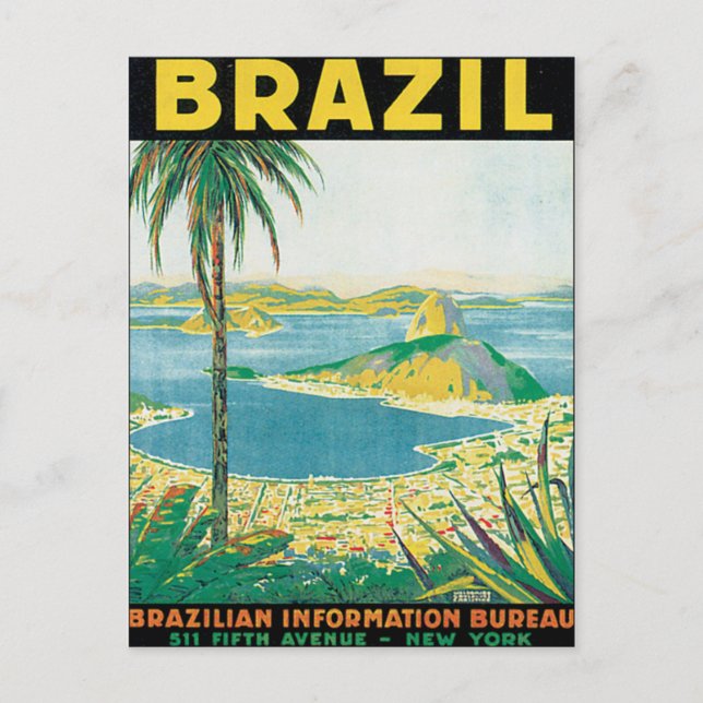 Cartão Postal Vintage Brasil (Frente)