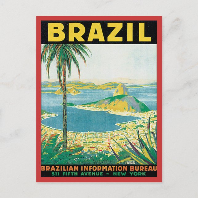 Cartão Postal Vintage Brasil (Frente)