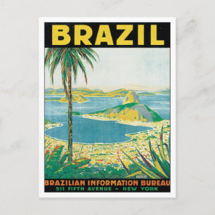Cartão Postal Vintage Brasil