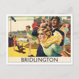 Cartão Postal Vintage Bridlington Inglaterra
