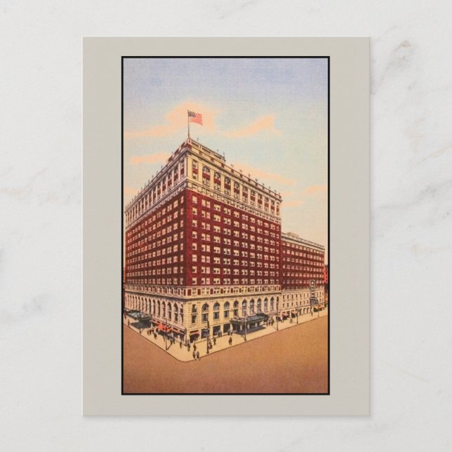 Cartão Postal vintage Brown Hotel (Louisville, Kentucky) (Frente)