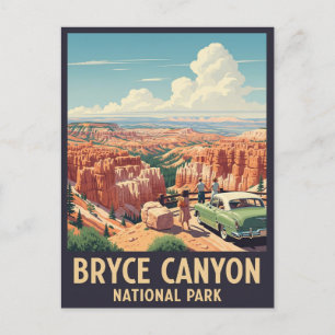 Cartão Postal Vintage Bryce Canyon National Park Utah