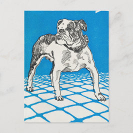 Cartão Postal Vintage Bulldog