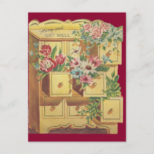 Cartão Postal Vintage Bureau Of Get Good Desejos
