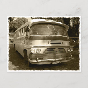 Cartão Postal Vintage Bus at Malta