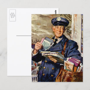 Cartão Postal Vintage Business, Enviando Cartas por Correio