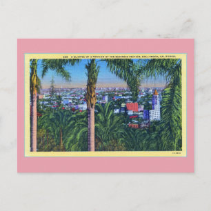 Cartão Postal Vintage Business seção Hollywood CAL