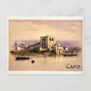 Cartão Postal Vintage Cairo