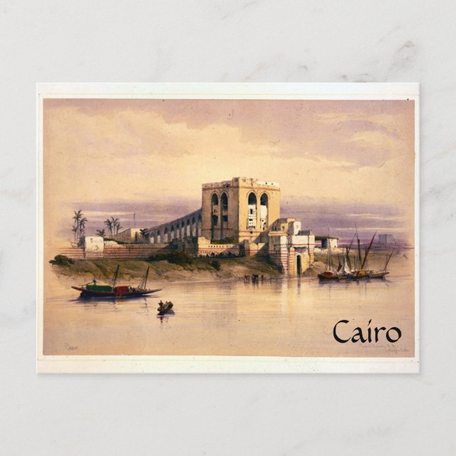Cartão Postal Vintage Cairo (Frente)