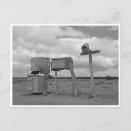 Cartão Postal Vintage caixas de correio rurais no Novo México