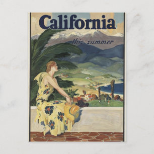 Cartão postal Vintage California
