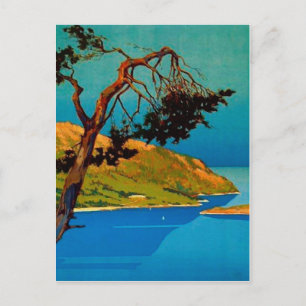 Cartão Postal Vintage California Coast Viagem