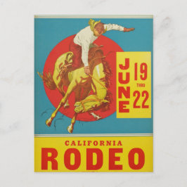 Cartão postal Vintage California Rodeo