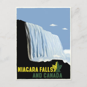 Cartão Postal Vintage Canada e Niagara Falls Viagem