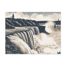 Vintage Canada Posta Card Niagara Falls