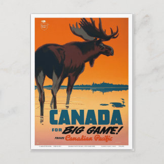 Cartão Postal Vintage Canada Viagem Retro