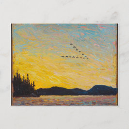 Cartão Postal Vintage canadense Landscape Painting por Tom Thoms