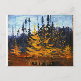 Cartão Postal Vintage canadense Wilderness Tom Thomson Tamaracks