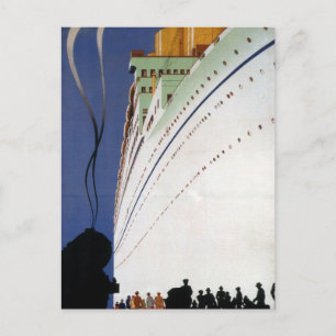 Cartão postal Vintage Canadian Cruise Lines Viage