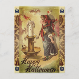 Cartão Postal Vintage Candle and Costume