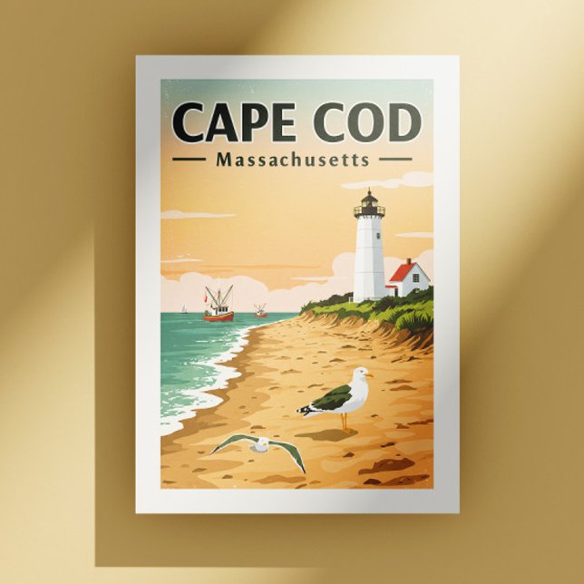 Cartão Postal Vintage Cape Cod Massachusetts (Criador carregado)