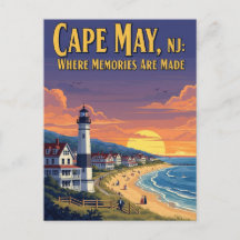 Vintage Cape May New Jersey Viagem