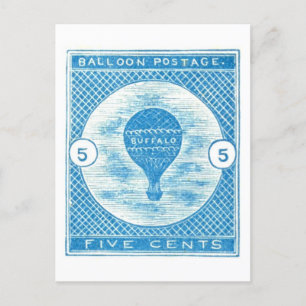 Cartão Postal Vintage Caramelo do Balão de Ar Quente