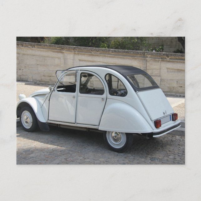 Cartão Postal Vintage, carro francês (Frente)