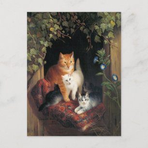 Cartão postal Vintage Cats