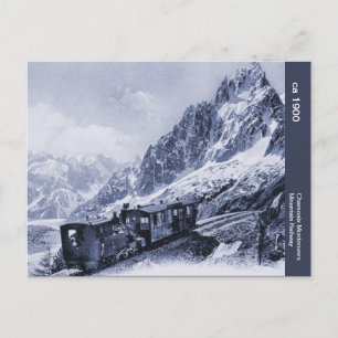 Cartão Postal Vintage Chamonix Mont Blanc Mountain