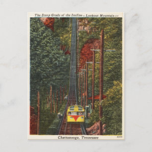 Cartão Postal Vintage Chattanooga, Tennessee, Lookout Mountain