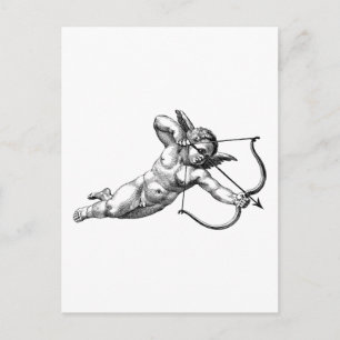 Cartão postal Vintage Cherub Cupid Love