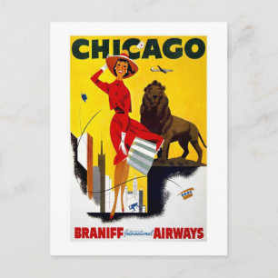 Cartão Postal Vintage Chicago