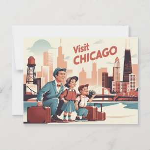 Cartão Postal Vintage Chicago