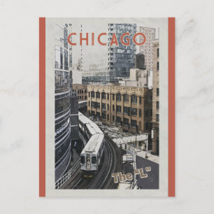 Cartão Postal Vintage Chicago Illinois Viagem