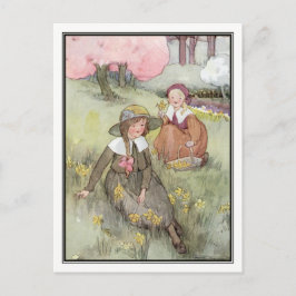 Cartão Postal Vintage Children in Meadow por Anne Anderson