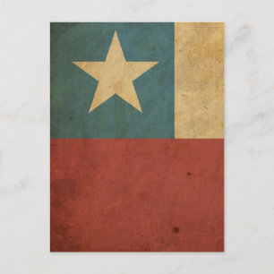 Cartão Postal Vintage Chile Flag