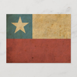 Cartão Postal Vintage Chile Flag