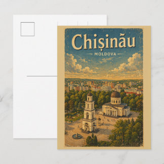 Cartão Postal Vintage Chișinău moldova travel souvenirs & gifts