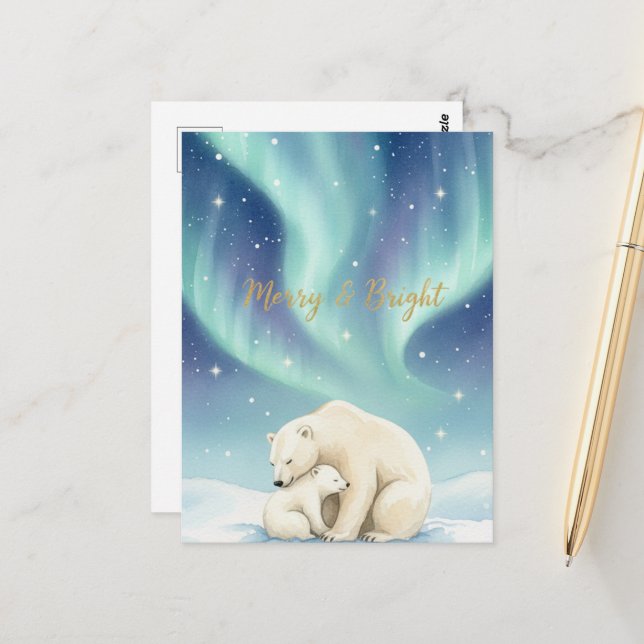 Cartão Postal Vintage Christmas Postcard (Frente/Verso In Situ)