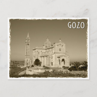 Cartão Postal Vintage church at Gozo, Malta