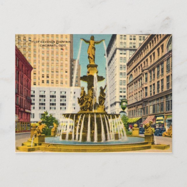 Cartão postal Vintage Cincinnati (Frente)