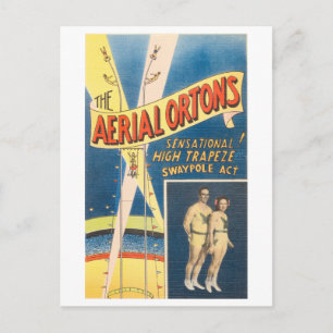 Cartão Postal Vintage Circus Advertisement: Lei do Polo Alto